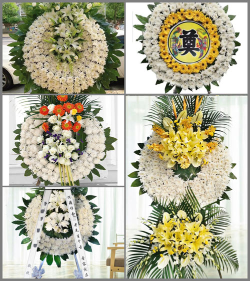 广东广州市花都区花东镇联安村花圈速递